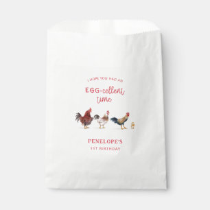 Sachets En Papier Parti Anniversaire de enfant de poulet rustique