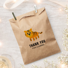 Sachets En Papier Parti Anniversaire de enfant du Tigre mignon