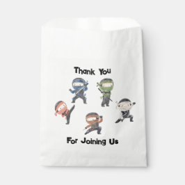 Sachets En Papier Parti Anniversaire de enfant guerrier mignon Ninja
