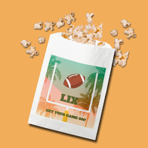 Sachets En Papier Parti des droits des palmes et du football