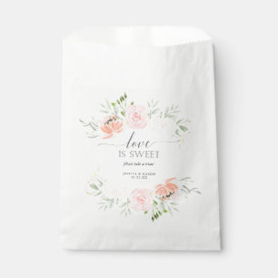 Sachets En Papier Pastel Blush Fête des mariées Favoriser le sac Lov