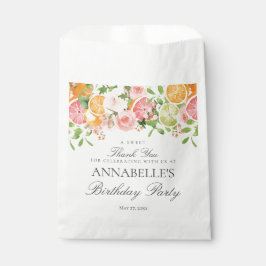 Sachets En Papier Pastel Citrus Floral Little Cutie Anniversaire Des