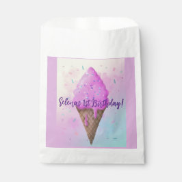 Sachets En Papier Pastel Crème glacée Cone goutte