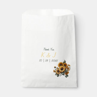 Sachets En Papier Patch de tournesol