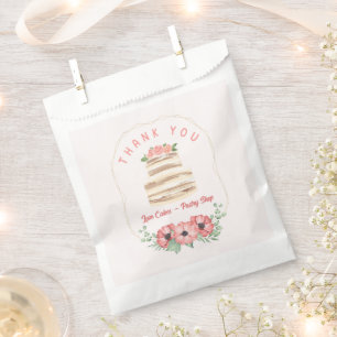 Sachets En Papier Pâtisserie Love Cakes Floral