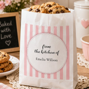 Sachets En Papier Pâtisserie personnalisée "De la cuisine de"