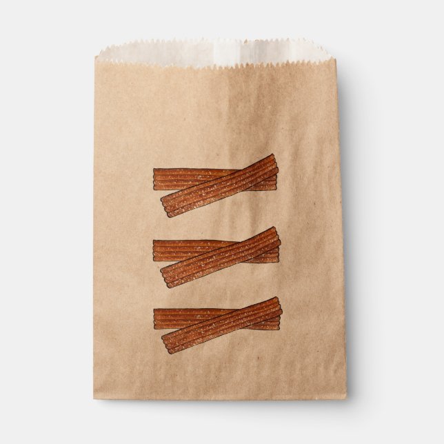 Sachets En Papier Pâtisseries frites Churro sucrées Churros Nourritu (Devant)