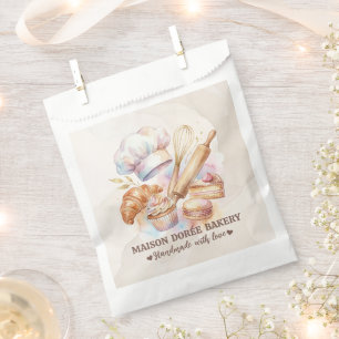 Sachets En Papier Pâtissier Boulangerie Pâtisserie Chef Dessert Sucr