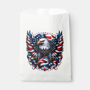 Sachets En Papier Patriotic Treat Favoriser Sac