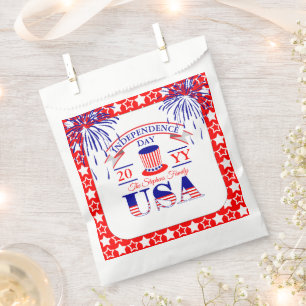 Sachets En Papier Patriotique Juillet 4 Fête de l'Indépendance F