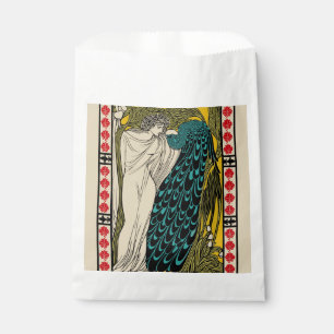 Sachets En Papier Peacock Fine Art Bird Nouveau