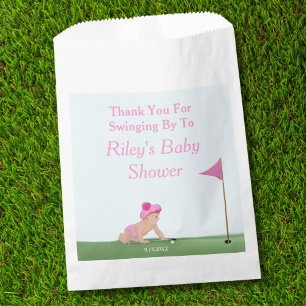 Sachets En Papier Peinture de bébé fille de golf Douce Caddy Baby Sh