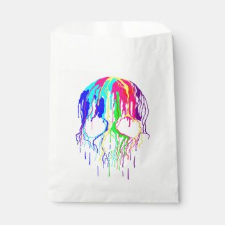 Sachets En Papier peinture goutte à goutte arc-en-ciel Dégustation d