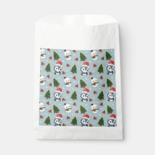 Sachets En Papier Penguin Père Noël Joyeux Joyeux motif d'arbre de N