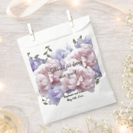 Sachets En Papier Peonies Bouquet Floral Merci Favoriser Sac
