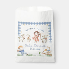 Sachets En Papier Pépinière rime Baby shower Favoriser sac