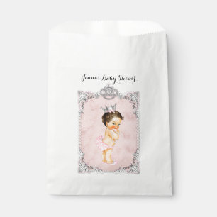 Sachets En Papier Perles Diamants Princesse Bébé Fille Rose Pâle