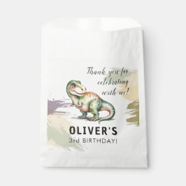 Sachets En Papier Personalized Dinosaur Kids Birthday Party