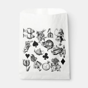 Sachets En Papier Personnages classiques d'Alice aux pays des mervei