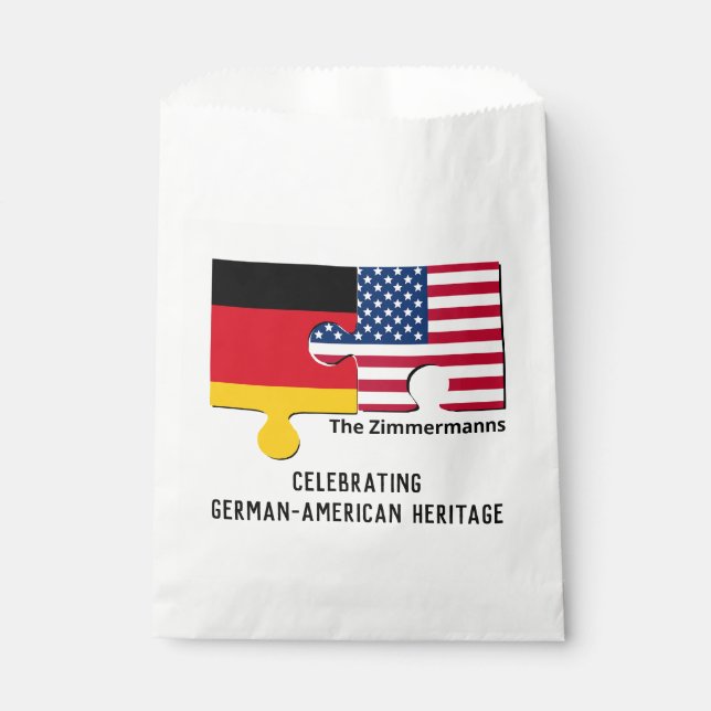 Sachets En Papier Personnalisé ALLEMAND AMÉRICAIN (Devant)