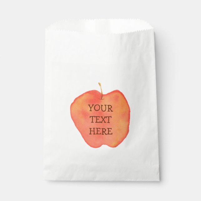 Sachets En Papier Personnalisé Apple (Devant)