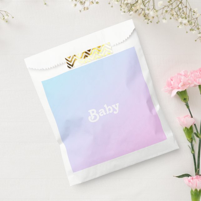 Sachets En Papier Personnaliser Nom Baby shower photo, anniversaire (Scellé)
