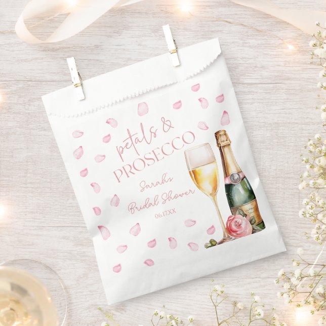 Sachets En Papier Pétales & Mimosa au Prosecco Champagne Enterrement (Coupé)