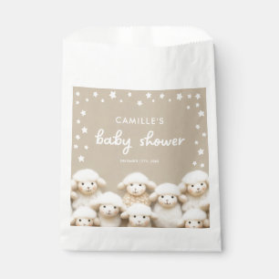 Sachets En Papier Petit agneau Baby shower neutre de genre