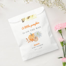 Sachets En Papier Petit Baby shower Citrouille simple