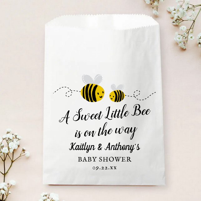 Sachets En Papier Petit Baby shower d'abeilles au miel doux (Créateur téléchargé)