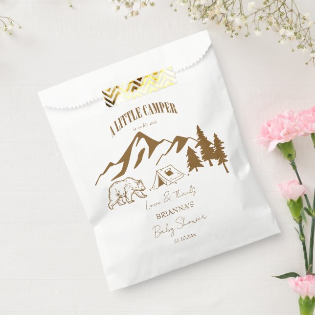 Sachets En Papier Petit baby shower d'aventure de camping-car (Scellé)