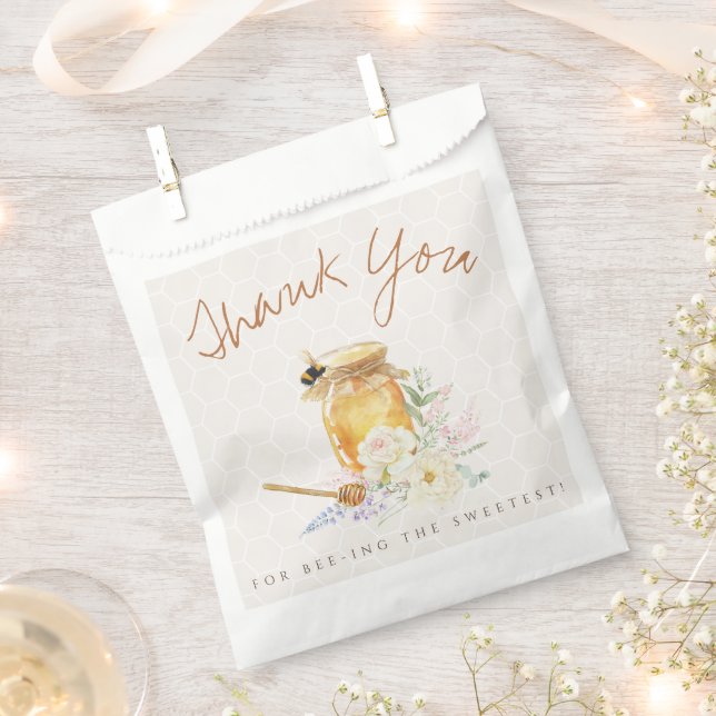 Sachets En Papier Petit Baby shower de miel doux (Coupé)