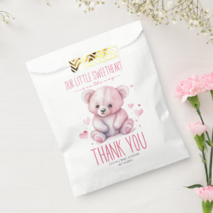 Sachets En Papier Petit Baby shower d'ours d'aquarelle doux