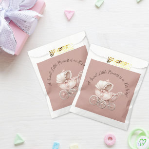 Sachets En Papier Petit Baby shower princesse sucré