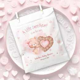 Sachets En Papier Petit Baby shower rose doux Favoriser le sac