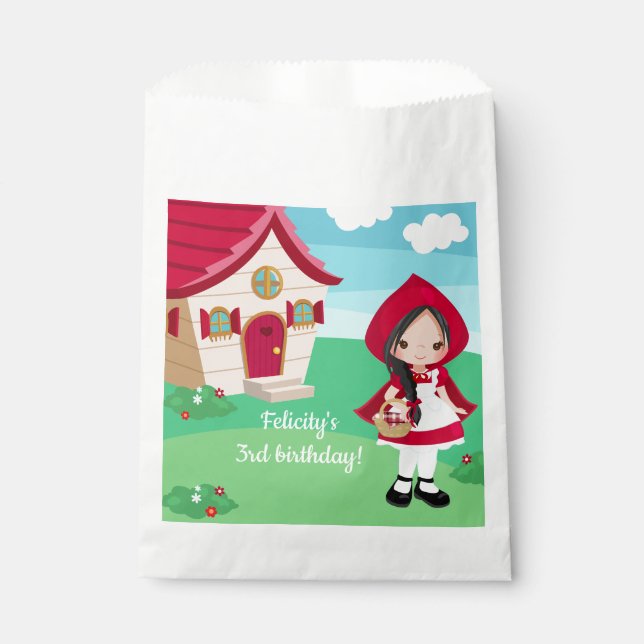 Sachets En Papier Petit chaperon Rouge Filles de conte de Fairytale  (Devant)