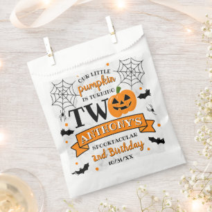 Sachets En Papier Petit Citrouille à deux heures d'Halloween 2e anni