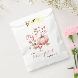 Sachets En Papier Petit Citrouille Blush Autumn Berry Baby shower
