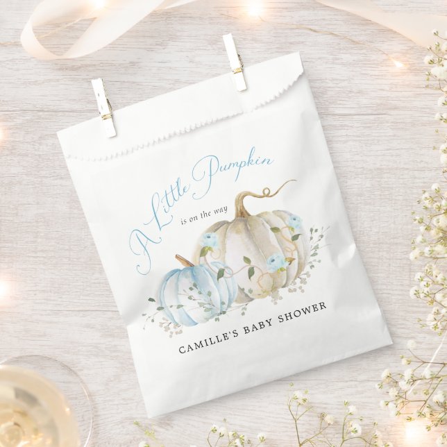 Sachets En Papier Petit Citrouille Fall Boy Baby shower (Coupé)