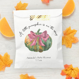 Sachets En Papier Petit Citrouille sur le chemin du baby shower d'au