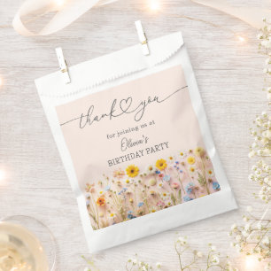 Sachets En Papier Petit Fleur sauvage 1er anniversaire