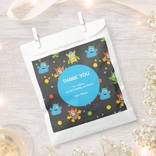 Sachets En Papier Petit Monster chalkboard thème Anniversaire