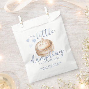 Sachets En Papier Petite Aquarelle Bleu Dumpling Baby shower Fa