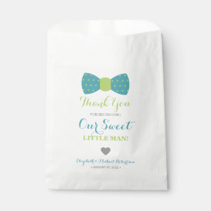 Sachets En Papier Petite Cravate à mâchoires Favoriser le sac, Merci