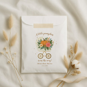 Sachets En Papier Petite Fille Citrouille Baby Shower