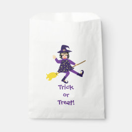 Sachets En Papier Petite sorcière volant