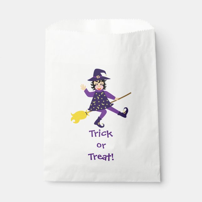 Sachets En Papier Petite sorcière volant (Devant)