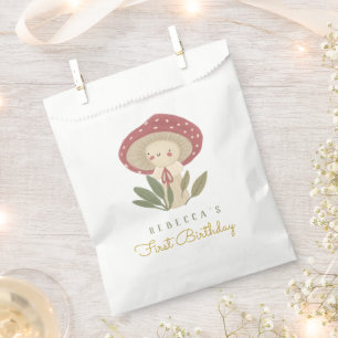 Sachets En Papier Petits champignons Balises cadeaux d'anniversaire