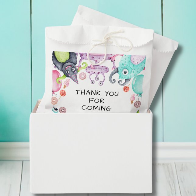 Sachets En Papier Petits monstres Anniversaires de enfants Fête Favo (Créateur téléchargé)