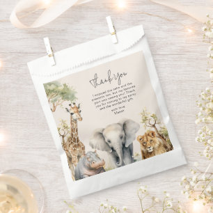 Sachets En Papier Photo d'anniversaire d'enfant aux animaux sauvages